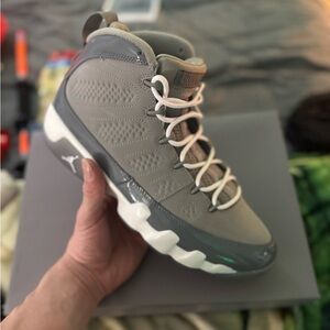 Jordan Gray Sneakers with Suede Upper and Chunky Silhouette